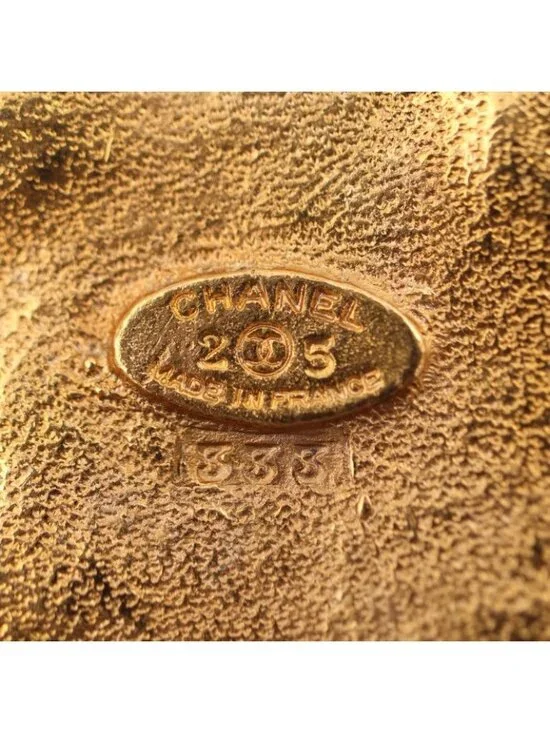 Chanel Colored Stone Necklace Metal Gold Red Green Gripoix - Picture 6 of 8